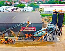 Fabo TURBOMIX-100 Mobile Concrete Batching Plant from Stock Fabo TURBOMIX-100 Mobile Concrete Batching Plant from Stock