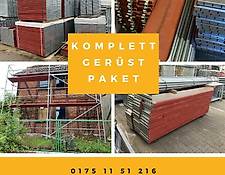 Holzboden Gerüst 130 qm (20x6,5m) mit Wandanker 2,5 m Feld Holzboden Gerüst 130 qm (20x6,5m) mit Wandanker 2,5 m Feld