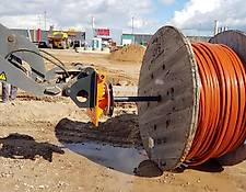 Wolf Technik für Baumaschinen Drehdorn, Kabeltrommel, Kabelverlegung Wolf Technik für Baumaschinen Drehdorn, Kabeltrommel, Kabelverlegung