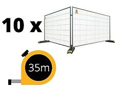 10 x Bauzaun 35 m | Schnelle Lieferung Top Qualität! Zaun! 10 x Bauzaun 35 m | Schnelle Lieferung Top Qualität! Zaun!